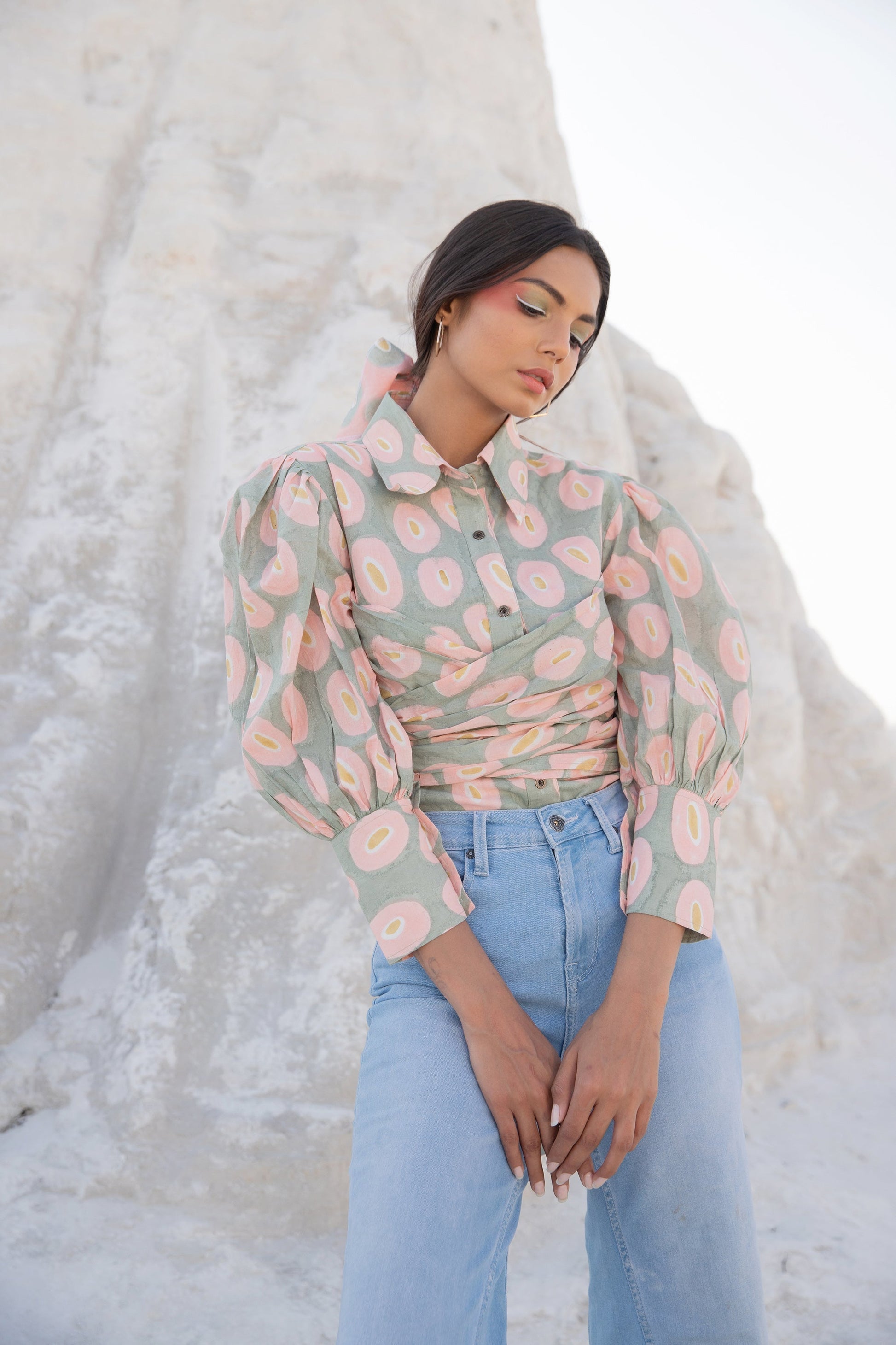 Isabelle Drape Shirt (6440293007529)