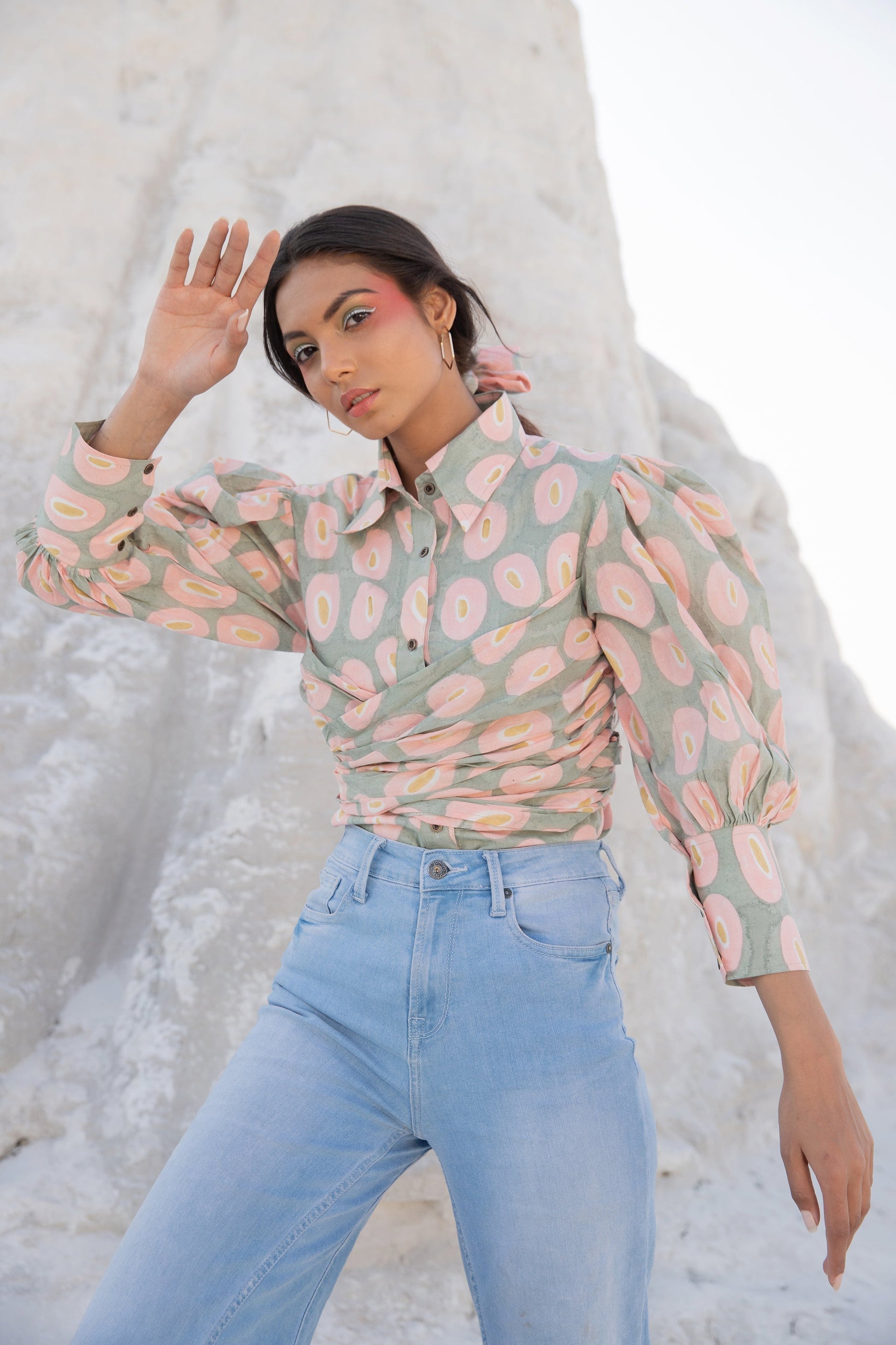 Isabelle Drape Shirt (6440293007529)