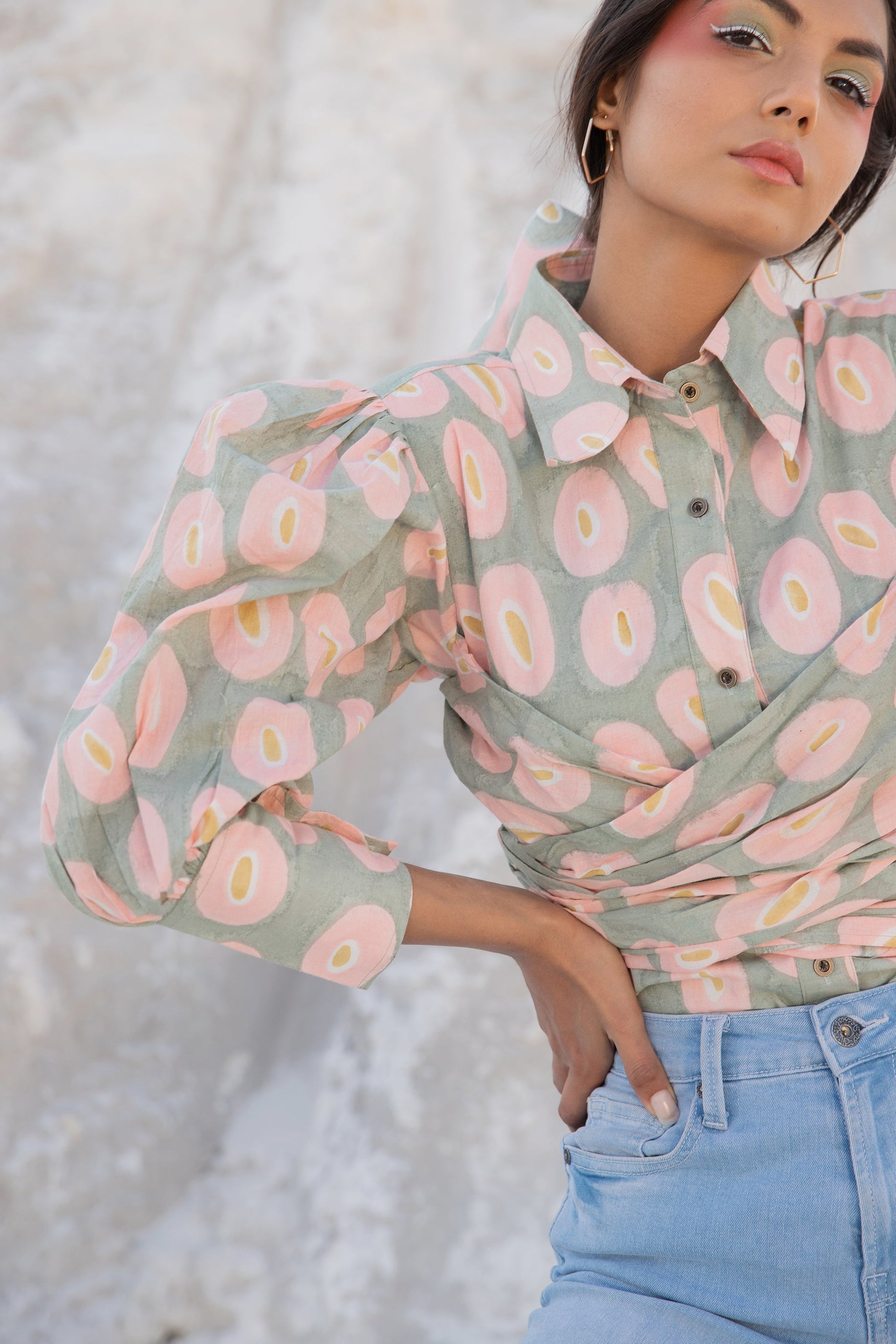 Isabelle Drape Shirt (6440293007529)