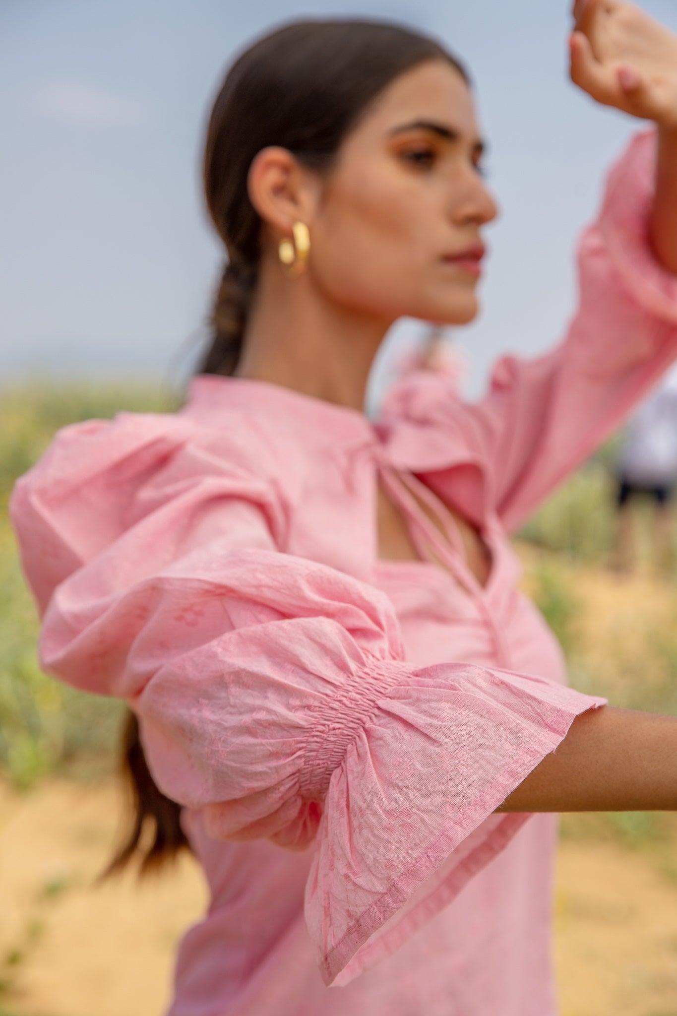 Erica Mandarin Collar Top (7093560115369)