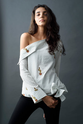 One Shoulder Top (136263565338)