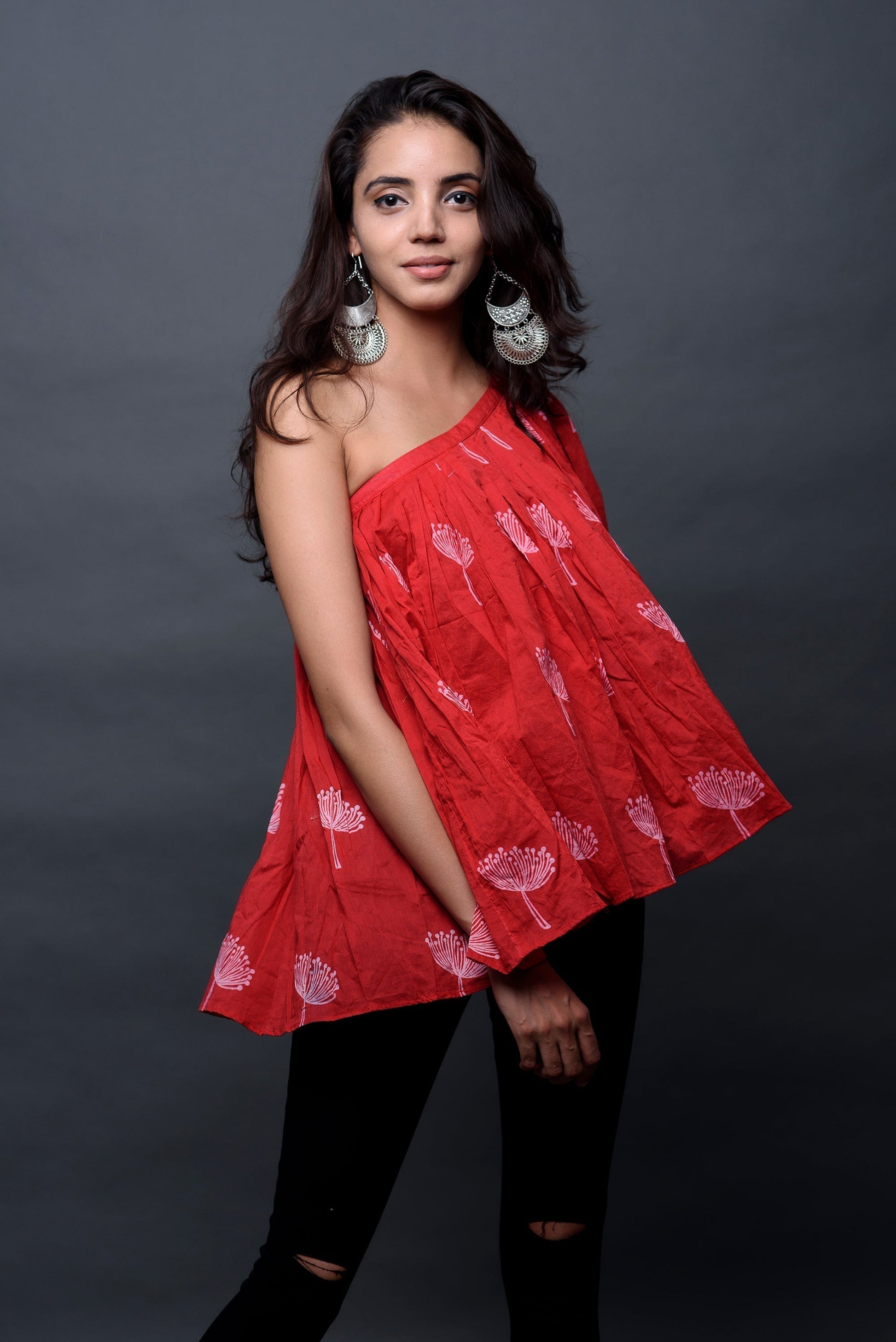 Paisley One Shoulder Top (146973884442)