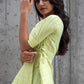 Green Peplum Blouse (1844188250155)