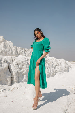 Charlotte Slit Dress (6440312144041)