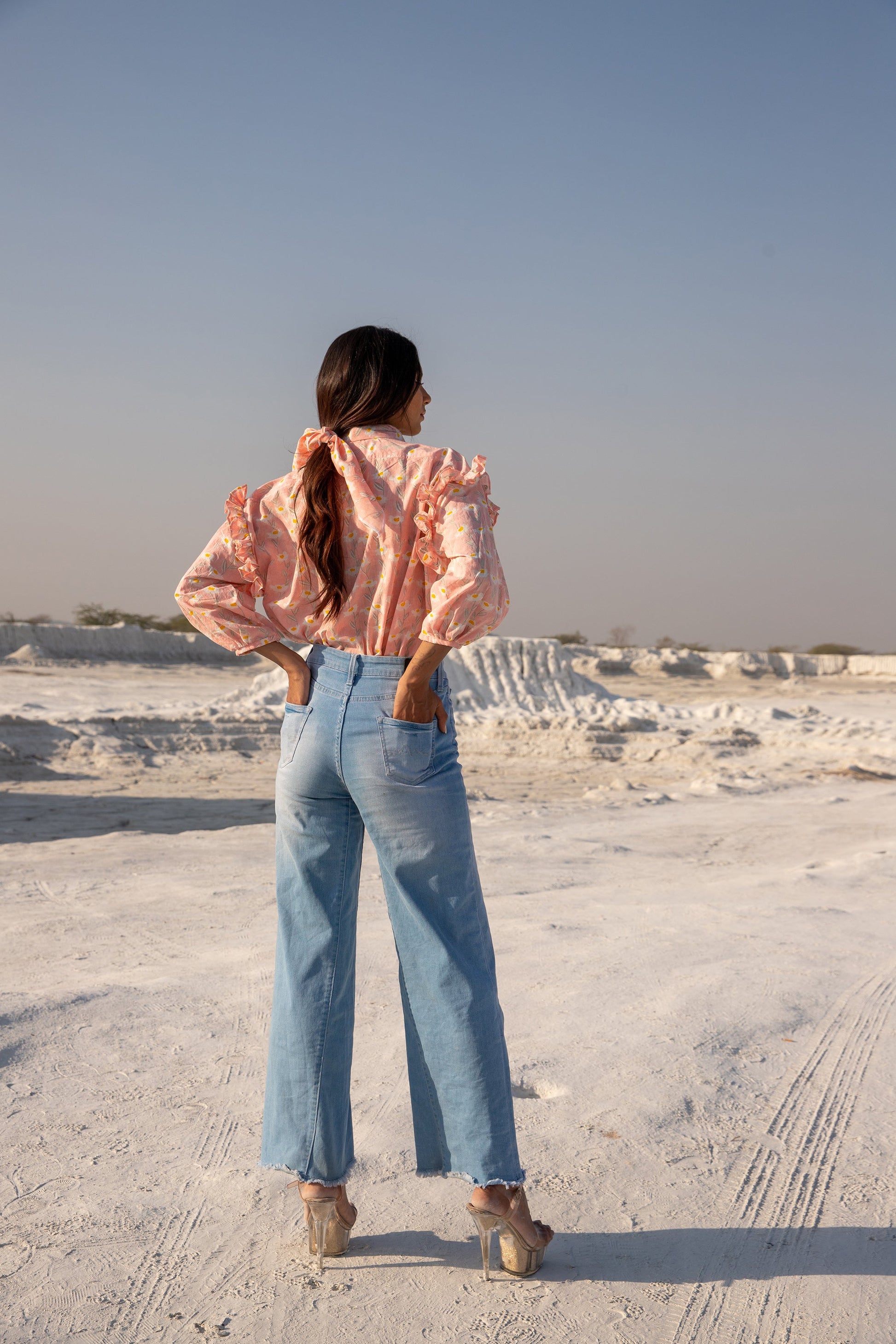 Melody Ruffle Shirt (6440290091177)