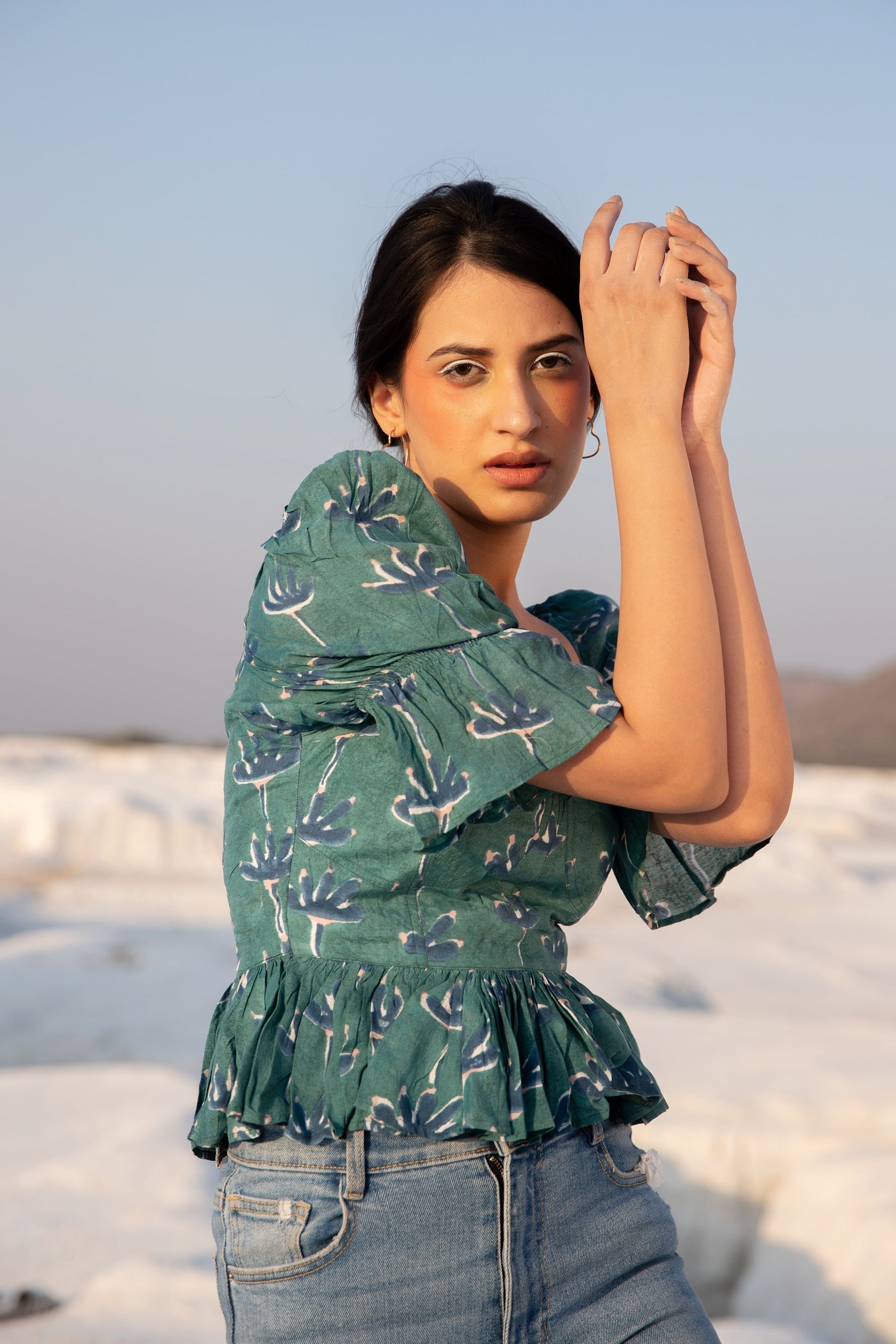 Olivia Peplum Top (6440264597673)