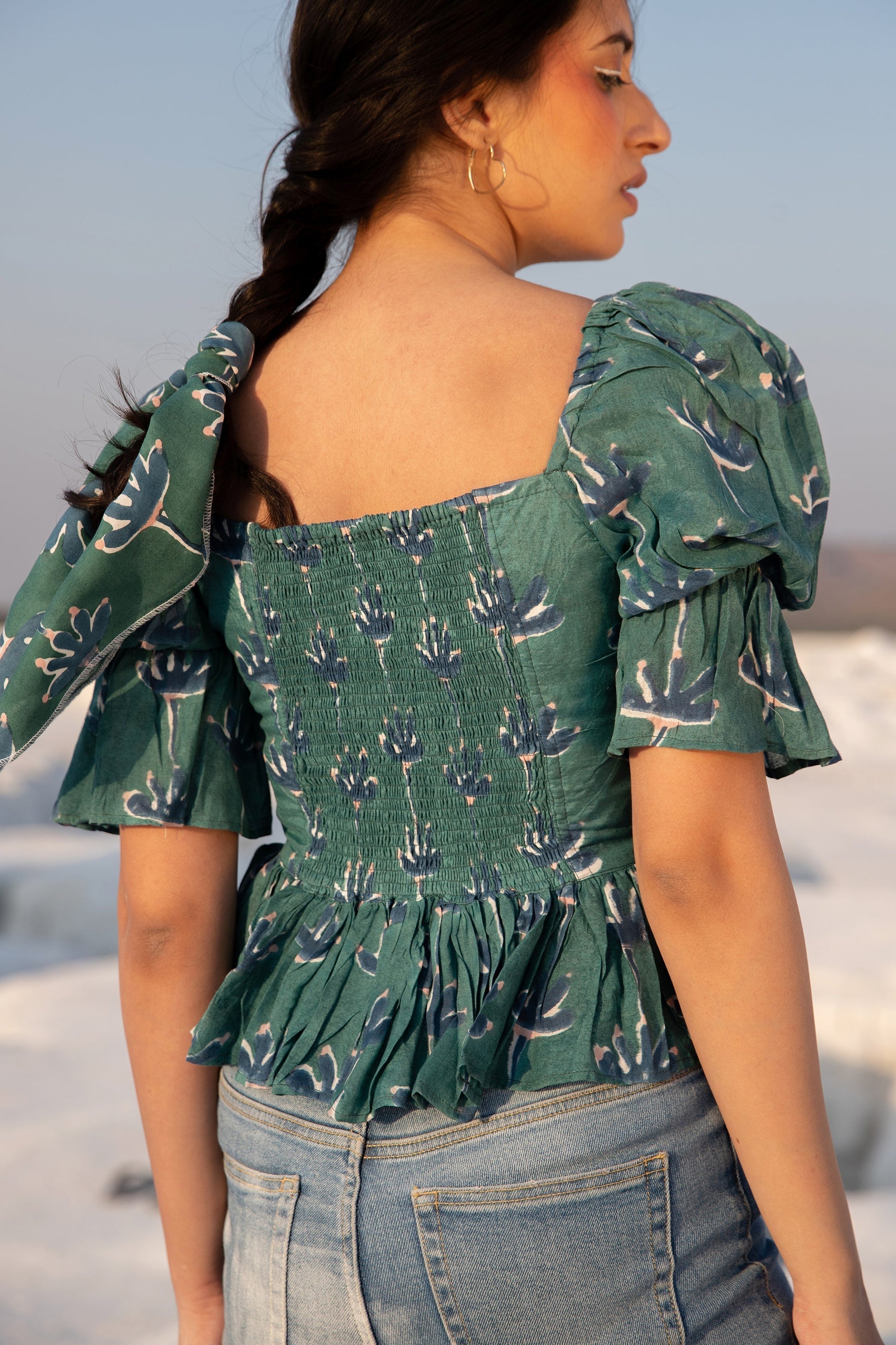 Olivia Peplum Top (6440264597673)