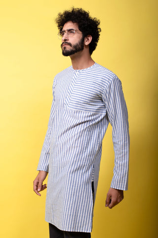 Blue Stripes Kurta (4249900056619)