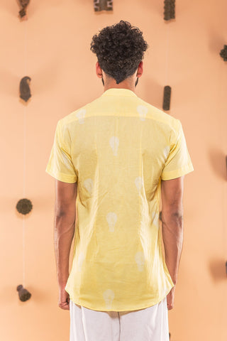 Dimag ki Batti Jali Yellow Shirt (1640753463339)