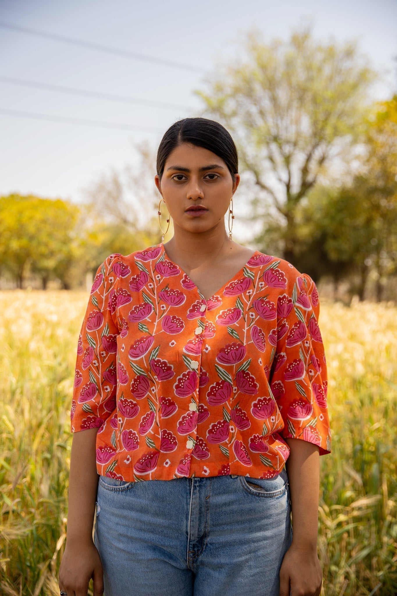 Mila V-neck Shirt