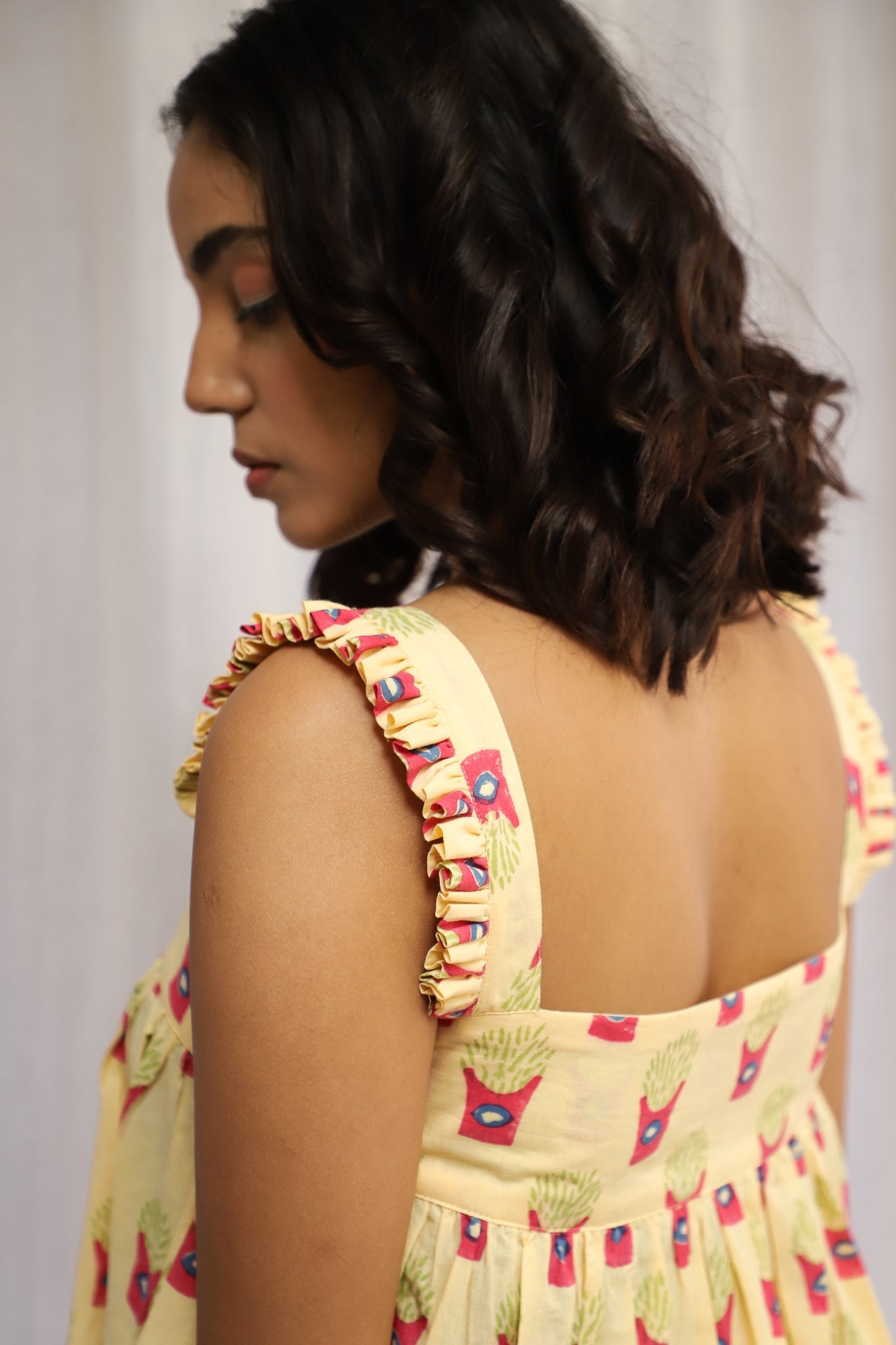 Yellow French Fries Short Set