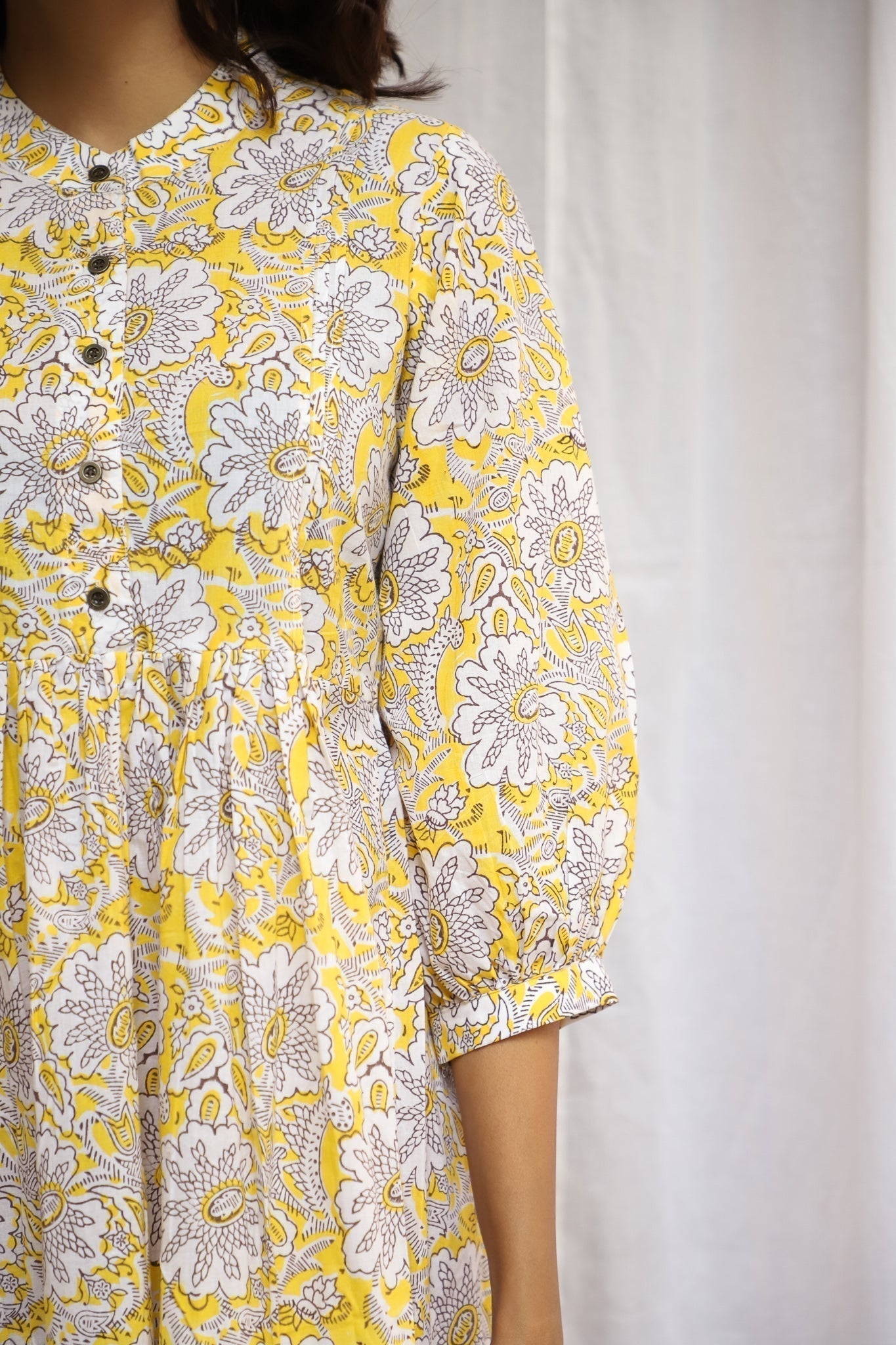 Yellow Floral Dress