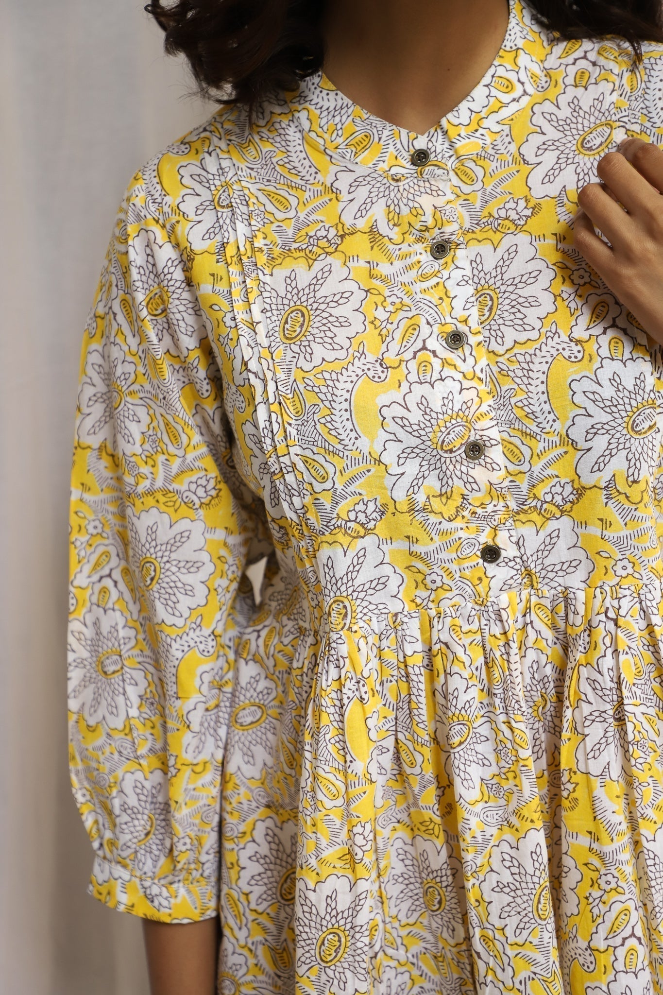 Yellow Floral Dress