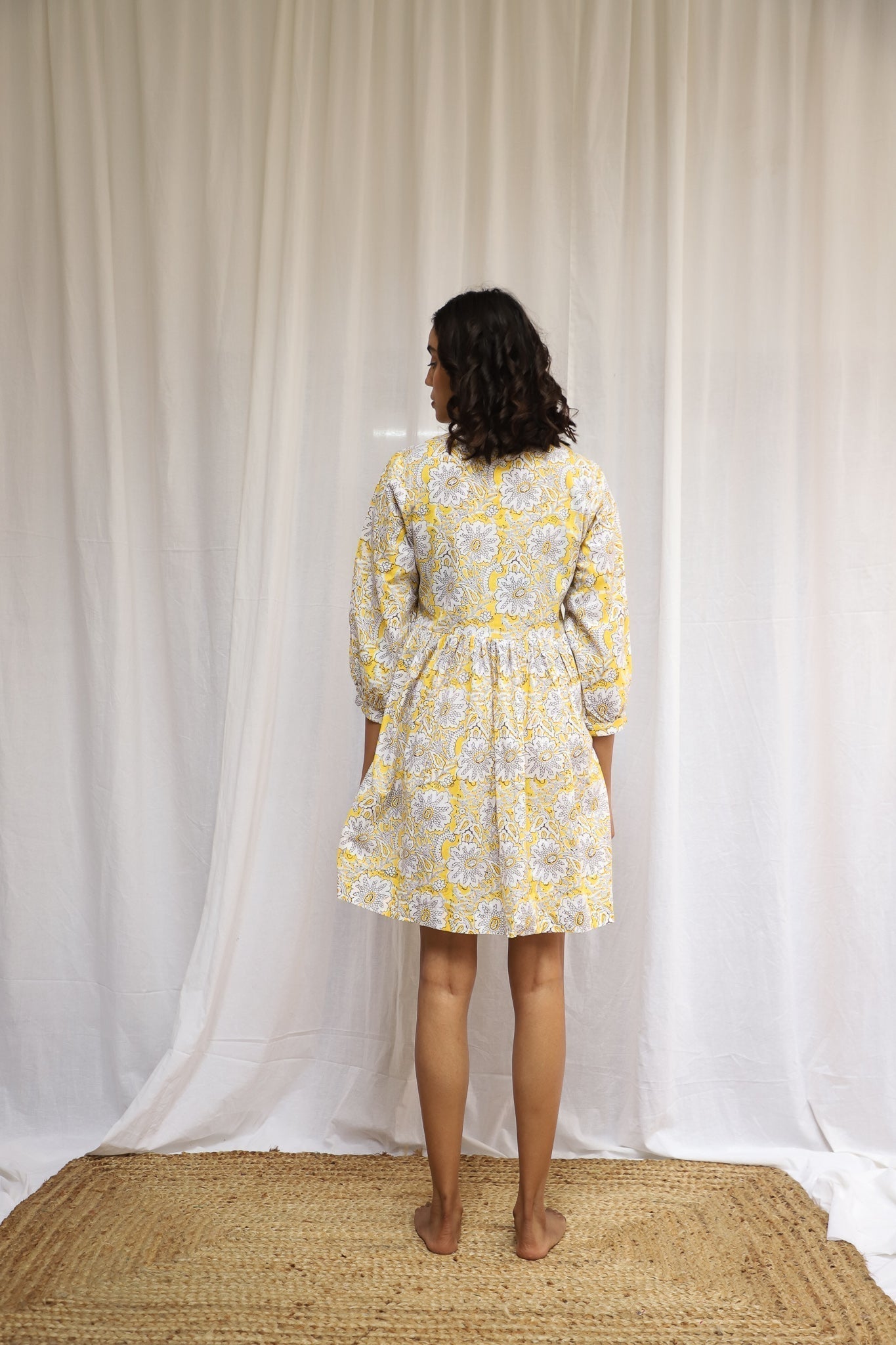 Yellow Floral Dress