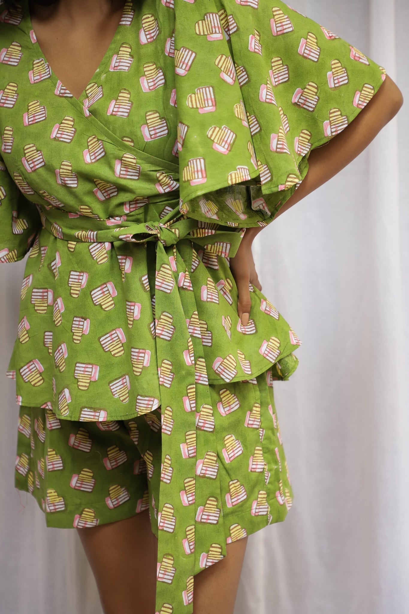 Green Ilma Short Set