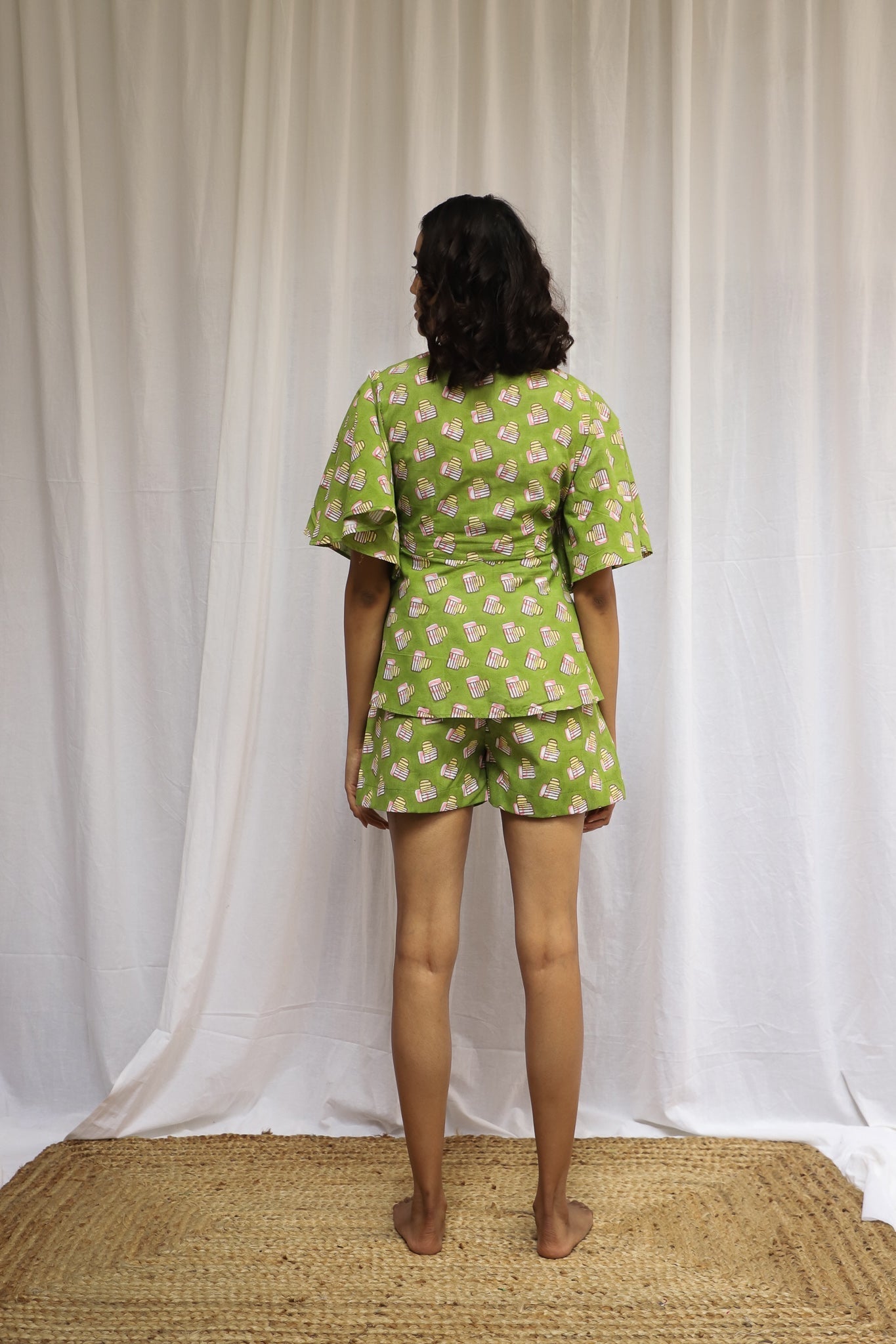 Green Ilma Short Set