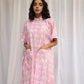 Pink Raindrops Shirt Kaftan