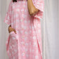 Pink Raindrops Shirt Kaftan