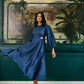 Alyssa Blue Midi Dress