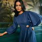 Alyssa Blue Midi Dress