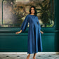 Alyssa Blue Midi Dress