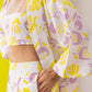 Lemon-rose 3 piece Co-ord Set