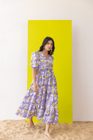 Slushie Frill Midi Dress