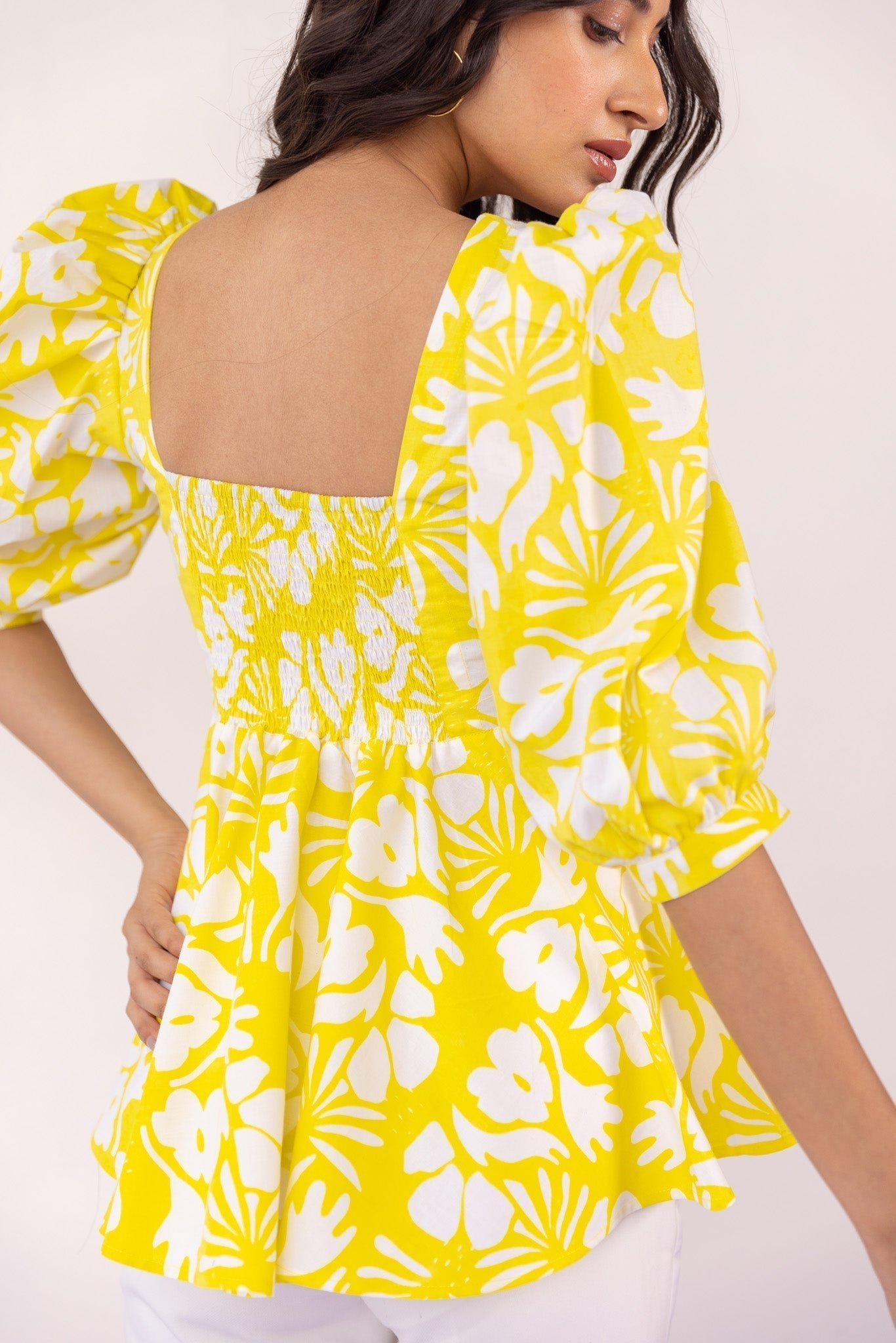 Pinacolada Peplum Top