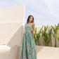 Sunny Guava Off Shoulder Dress
