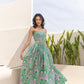 Sunny Guava Off Shoulder Dress