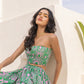 Sunny Guava Off Shoulder Dress