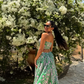 Sunny Guava Off Shoulder Dress